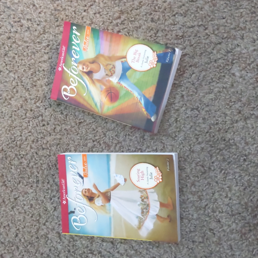 American Girl Beforever Julie 2 books